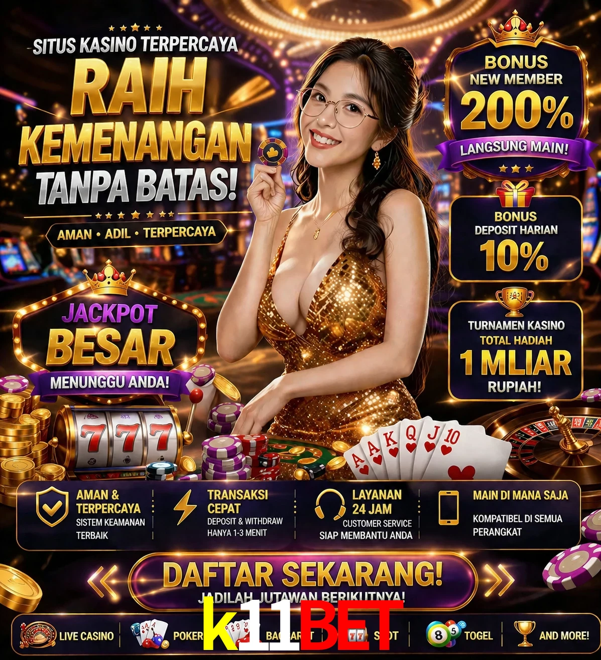Roleta e blackjack k11bet